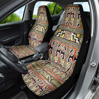 Maori Matariki Car Seat Cover Yellow Galaxy Aesthetic Koru Art LT01 - Polynesian Pride