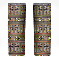 Maori Matariki Skinny Tumbler Yellow Galaxy Aesthetic Koru Art