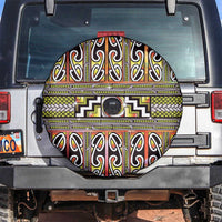 Maori Matariki Spare Tire Cover Yellow Galaxy Aesthetic Koru Art LT01 Yellow - Polynesian Pride