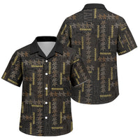 Hawaii Brown Plumeria Lei Black Family Matching Mermaid Dress and Hawaiian Shirt Frangipani Floral Heritage Art LT01 Son's Shirt Black - Polynesian Pride