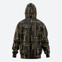 Hawaii Brown Plumeria Lei Black Hoodie Frangipani Floral Heritage Art LT01 - Polynesian Pride
