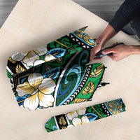 Polynesian Hibiscus Tropical Green Floral Umbrella Tribal Pattern LT01 - Polynesian Pride
