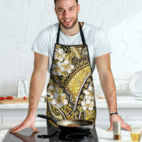 Polynesian Hibiscus Tropical Yellow Floral Apron Tribal Pattern - Polynesian Pride