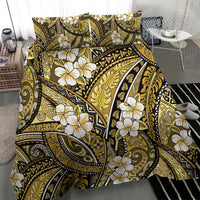 Polynesian Hibiscus Tropical Yellow Floral Bedding Set Tribal Pattern - Polynesian Pride