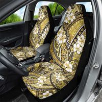 Polynesian Hibiscus Tropical Yellow Floral Car Seat Cover Tribal Pattern - Polynesian Pride