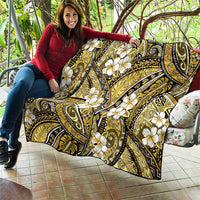 Polynesian Hibiscus Tropical Yellow Floral Quilt Tribal Pattern - Polynesian Pride
