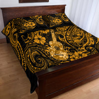 Hawaii Ukulele Quilt Bed Set Polynesian Pattern Gold Version LT01 - Polynesian Pride