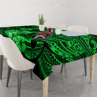 Hawaii Ukulele Tablecloth Polynesian Pattern Green Version LT01 - Polynesian Pride