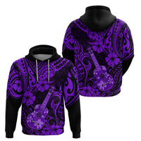Hawaii Ukulele Hoodie Polynesian Pattern Purple Version LT01 - Polynesian Pride