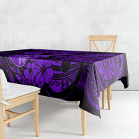 Hawaii Ukulele Tablecloth Polynesian Pattern Purple Version LT01 - Polynesian Pride