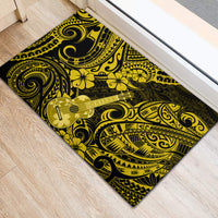 Hawaii Ukulele Rubber Doormat Polynesian Pattern Yellow Version LT01 - Polynesian Pride