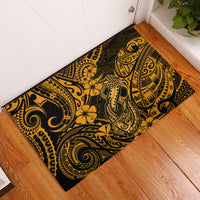 Hawaii Fish Hook Rubber Doormat Polynesian Pattern Gold Version LT01 Gold - Polynesian Pride