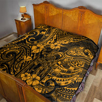 Hawaii King Kamehameha Quilt Polynesian Pattern Gold Version LT01 - Polynesian Pride