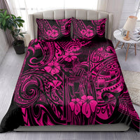 Hawaii King Kamehameha Bedding Set Polynesian Pattern Pink Version LT01 - Polynesian Pride