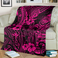 Hawaii King Kamehameha Blanket Polynesian Pattern Pink Version LT01 - Polynesian Pride