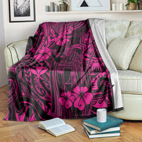 Hawaii King Kamehameha Blanket Polynesian Pattern Pink Version LT01 - Polynesian Pride
