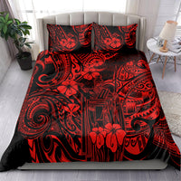 Hawaii King Kamehameha Bedding Set Polynesian Pattern Red Version LT01 - Polynesian Pride