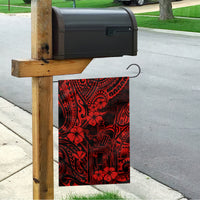 Hawaii King Kamehameha Garden Flag Polynesian Pattern Red Version LT01 - Polynesian Pride