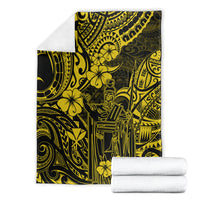 Hawaii King Kamehameha Blanket Polynesian Pattern Yellow Version LT01 - Polynesian Pride