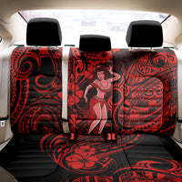 Hawaii Hula Girl Back Car Seat Cover Hibiscus Hawaii Tribal Tattoo Red Version