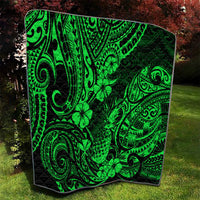 Hawaii Pineapple Quilt Paradise Flowers Pacific With Green Polynesian Tribal LT01 - Polynesian Pride