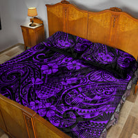 Hawaii Pineapple Quilt Bed Set Polynesian Pattern Purple Version LT01 - Polynesian Pride