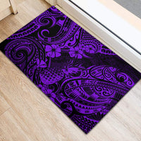 Hawaii Pineapple Rubber Doormat Polynesian Pattern Purple Version LT01 - Polynesian Pride