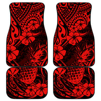Hawaii Pineapple Car Mats Polynesian Pattern Red Version LT01 Red - Polynesian Pride