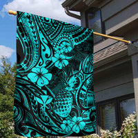 Hawaii Pineapple Garden Flag Polynesian Pattern Turquoise Version LT01 - Polynesian Pride
