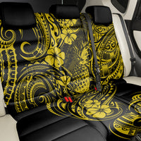 Hawaii Pineapple Back Car Seat Cover Polynesian Pattern Yellow Version