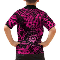 Hawaii Shaka Sign Hawaiian Shirt With Polynesian Hibiscus Pink Unique LT01 - Polynesian Pride