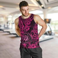 Hawaii Shaka Sign Men Tank Top With Polynesian Hibiscus Pink Unique LT01 - Polynesian Pride
