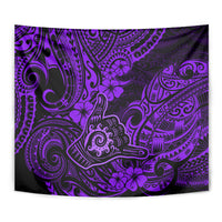 Hawaii Shaka Sign Tapestry Polynesian Pattern Purple Version LT01 - Polynesian Pride