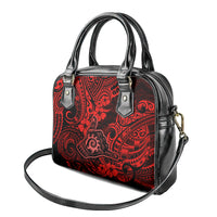 Hawaii Shaka Sign Shoulder Handbag Polynesian Pattern Red Version LT01 - Polynesian Pride