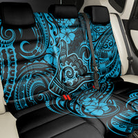 Hawaii Shaka Sign Back Car Seat Cover Polynesian Pattern Sky Blue Version
