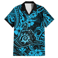 Hawaii Shaka Sign Hawaiian Shirt Polynesian Pattern Sky Blue Version LT01 Blue - Polynesian Pride