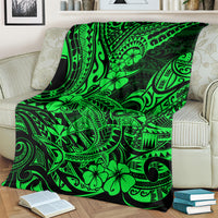 Hawaii Shark Blanket Polynesian Pattern Green Version LT01 - Polynesian Pride