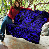 Hawaii Shark Quilt Polynesian Pattern Navy Blue Version LT01 - Polynesian Pride