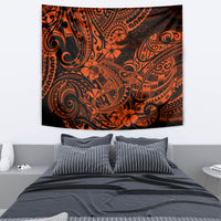 Hawaii Shark Tapestry Polynesian Pattern Orange Version LT01 - Polynesian Pride