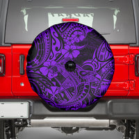Hawaii Shark Spare Tire Cover Polynesian Pattern Purple Version LT01 - Polynesian Pride