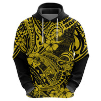Hawaii Shark Hoodie Polynesian Pattern Yellow Version LT01 - Polynesian Pride