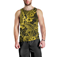 Hawaii Shark Men Tank Top Polynesian Pattern Yellow Version LT01 - Polynesian Pride