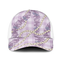 Pua Kalaunu Lei Baseball Net Cap Palaka Pattern