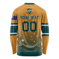 Custom Rugby Australia Long Sleeve Shirt Junior Wallabies Go Champions