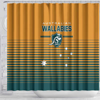 Rugby Australia Shower Curtain Junior Wallabies Go Champions