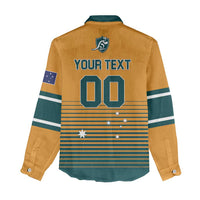 Custom Rugby Australia Women Casual Shirt Junior Wallabies Go Champions