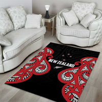 Rugby New Zealand Area Rug Baby Black Go Champions