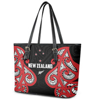 Rugby New Zealand Leather Tote Bag Baby Black Go Champions