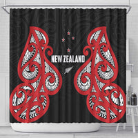 Rugby New Zealand Shower Curtain Baby Black Go Champions