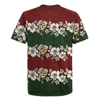 Hawaiian Hibiscus Christmas Color Rugby Jersey Unique